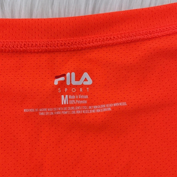 Fila sport neon orange workout tee - Picture 2 of 4